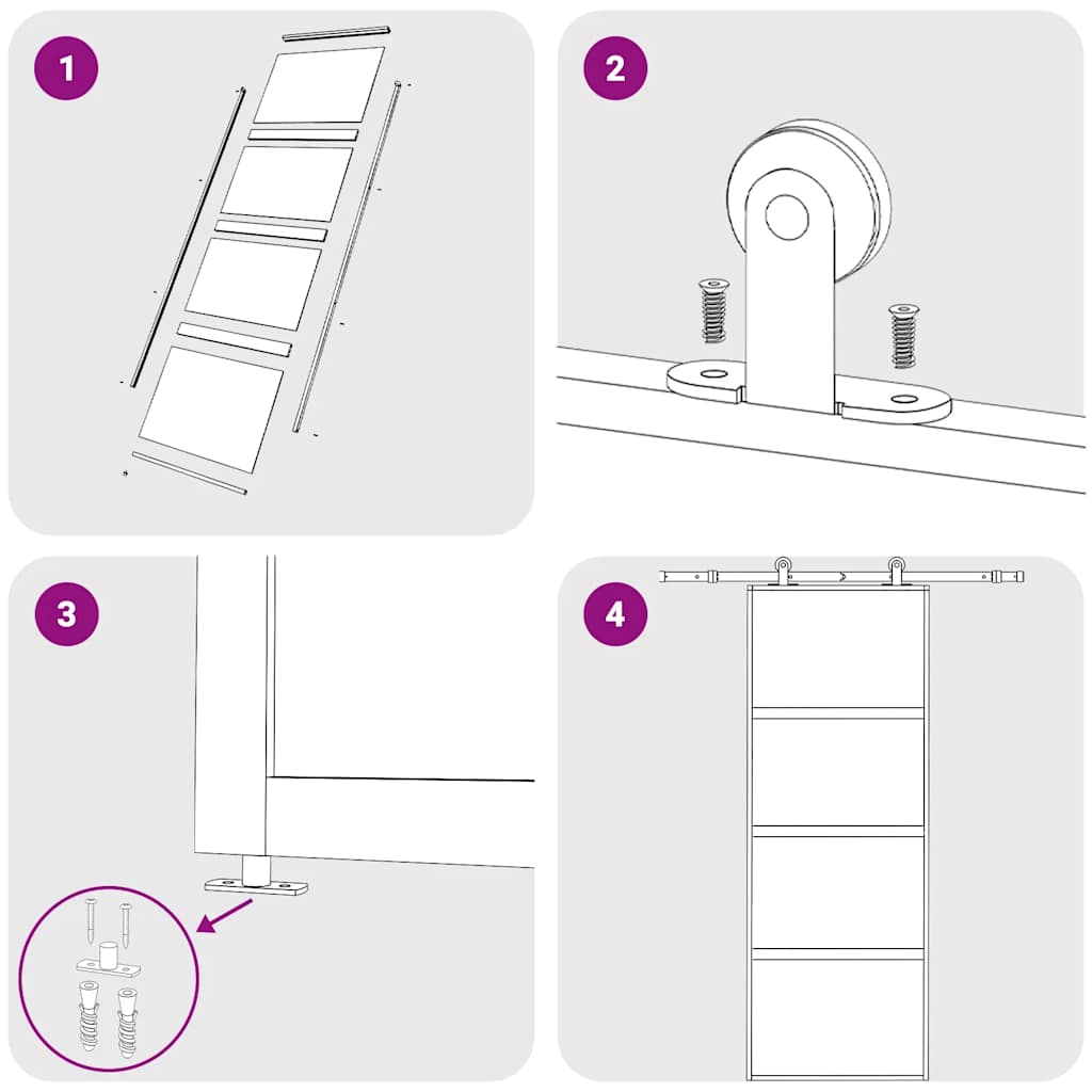 Συρόμενη Πόρτα Χρυσή 76x205 εκ. από Αμμοβολή ESG και Αλουμίνιο - PAKOBAZAAR