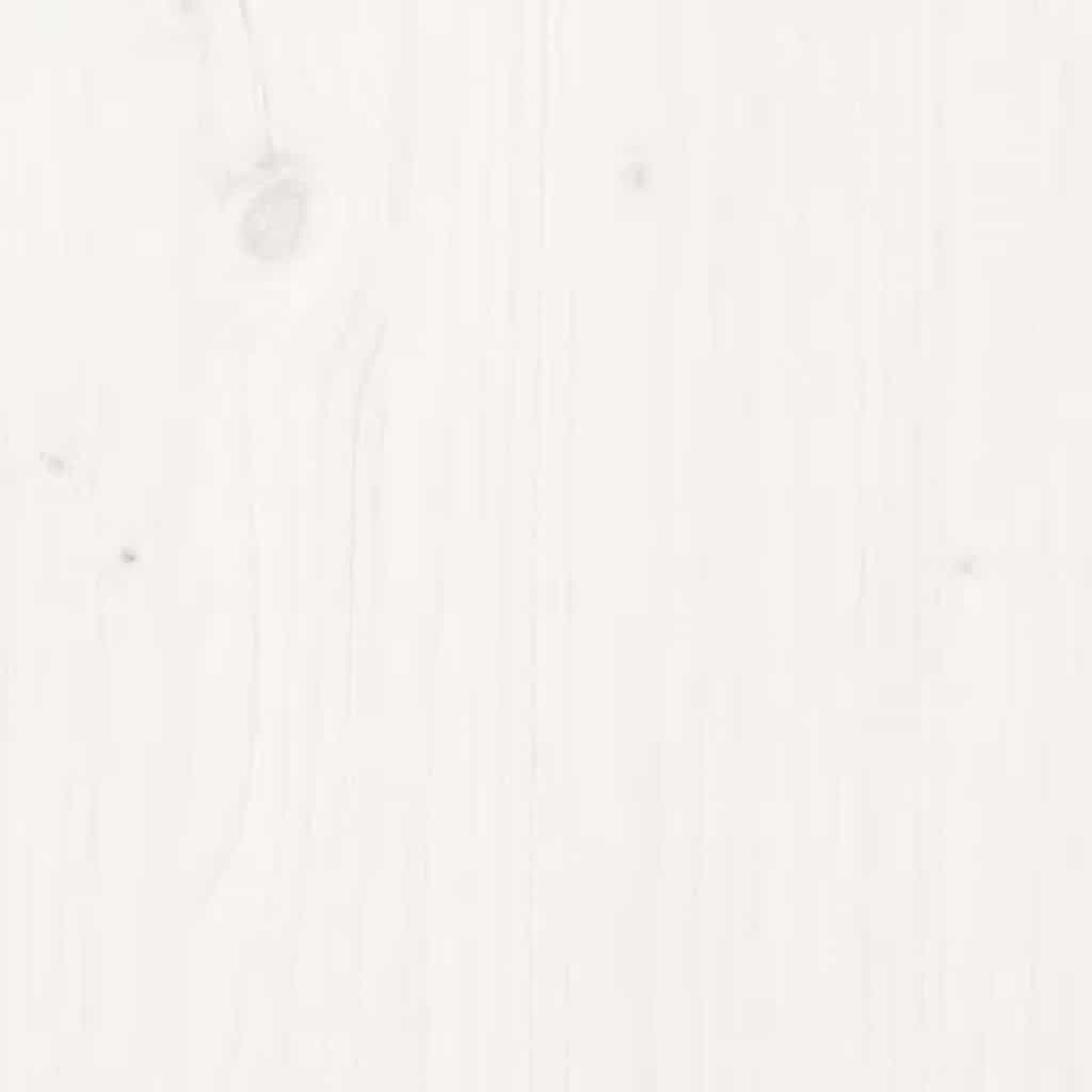 Καναπές Κρεβάτι Συρόμενος Λευκός 90 x 200 εκ. Μασίφ Ξύλο Πεύκου - Pakobazaar