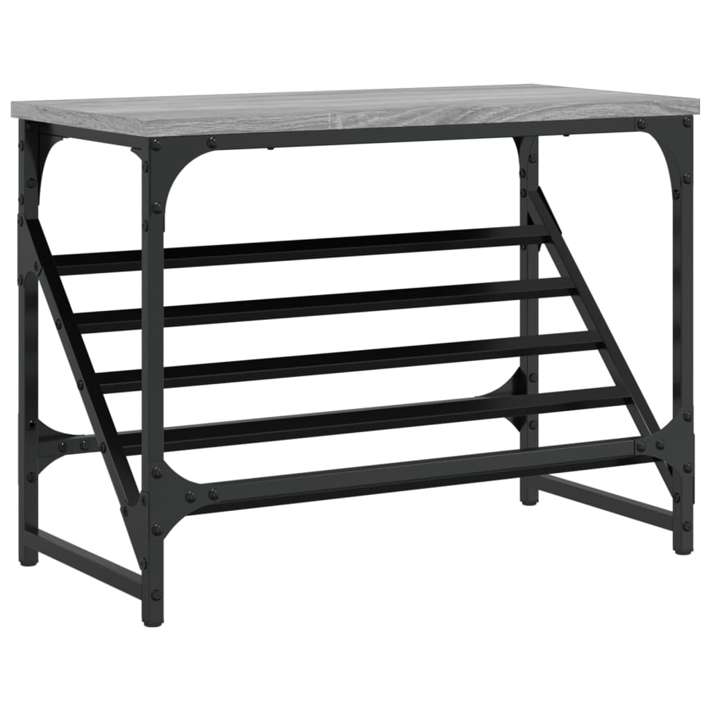 Παπουτσοθήκη Γκρι Sonoma 60x30x45 εκ. από Επεξεργασμένο Ξύλο