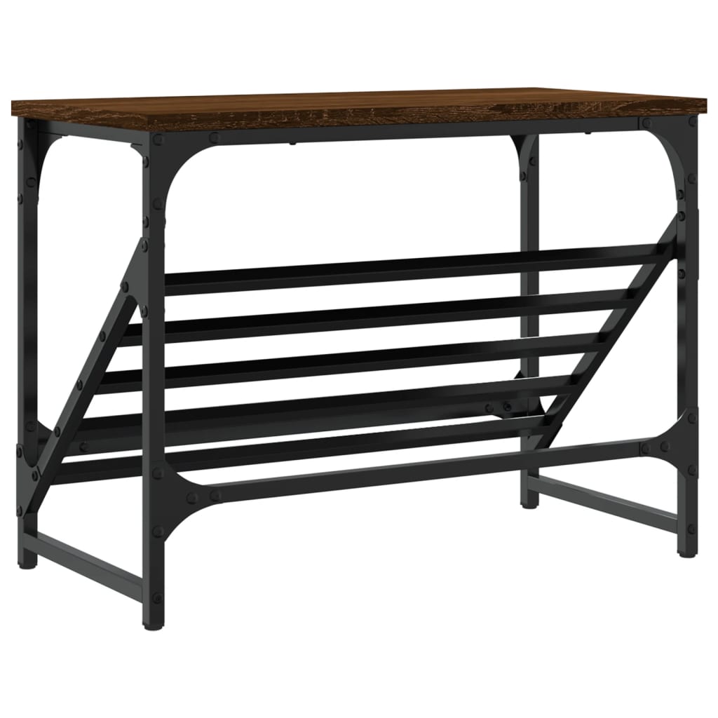 Παπουτσοθήκη Καφέ Δρυς 60x30x45 εκ. Επεξεργασμένο Ξύλο