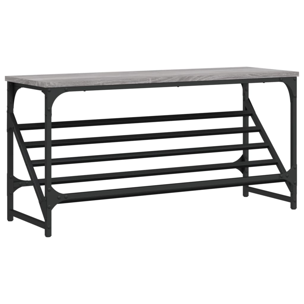 Παπουτσοθήκη Γκρι Sonoma 90x30x45 εκ. από Επεξεργασμένο Ξύλο