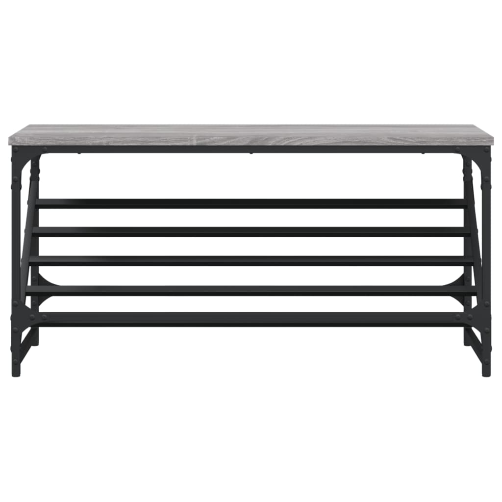 Παπουτσοθήκη Γκρι Sonoma 90x30x45 εκ. από Επεξεργασμένο Ξύλο