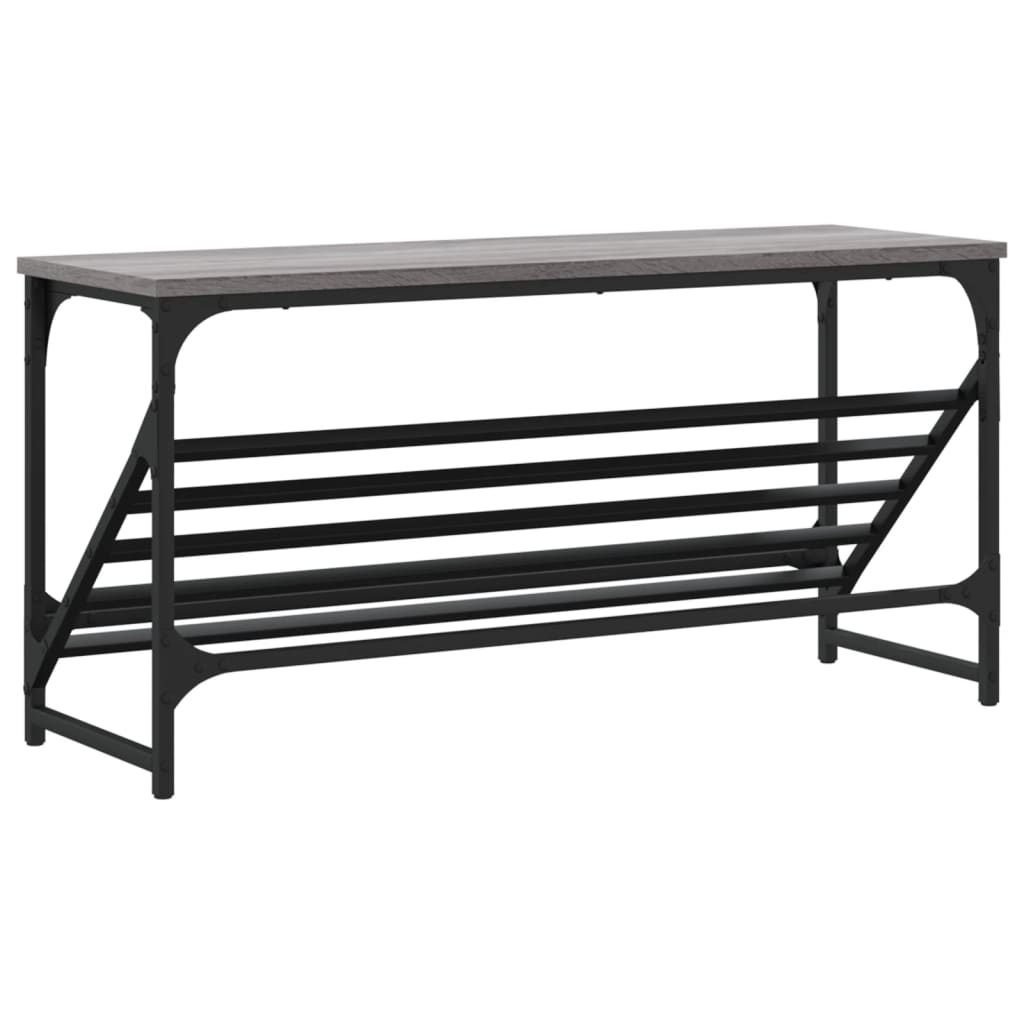 Παπουτσοθήκη Γκρι Sonoma 90x30x45 εκ. από Επεξεργασμένο Ξύλο