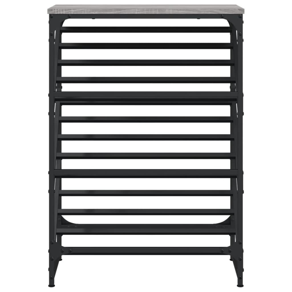 Παπουτσοθήκη Γκρι Sonoma 60x30x85 εκ. από Επεξεργασμένο Ξύλο