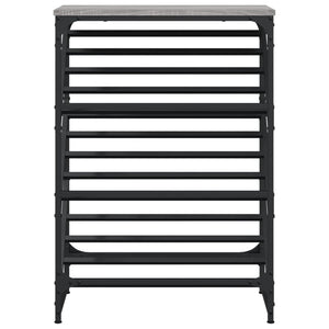 Παπουτσοθήκη Γκρι Sonoma 60x30x85 εκ. από Επεξεργασμένο Ξύλο