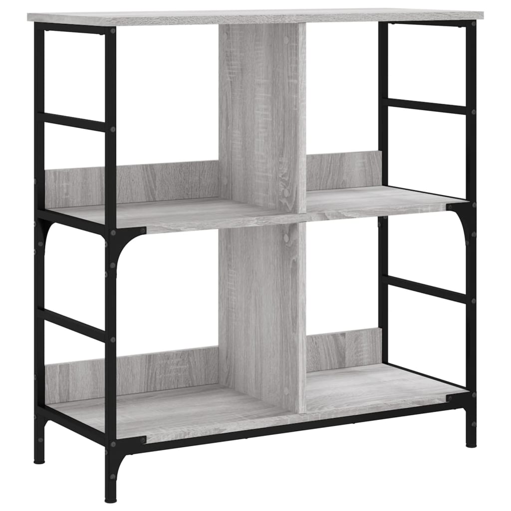 Βιβλιοθήκη Γκρι Sonoma 78,5x33x82 εκ. Επεξεργασμένο Ξύλο