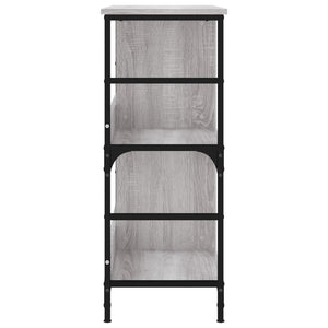 Βιβλιοθήκη Γκρι Sonoma 78,5x33x82 εκ. Επεξεργασμένο Ξύλο