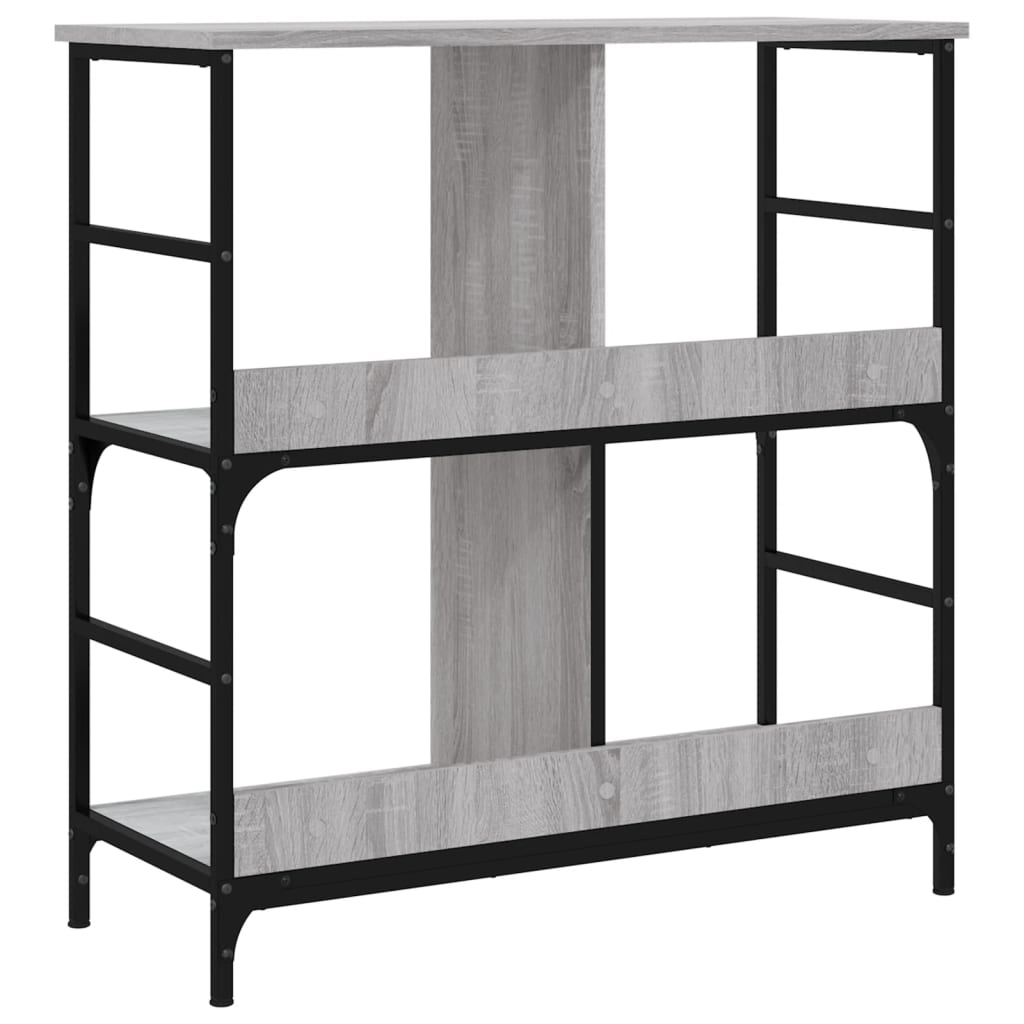 Βιβλιοθήκη Γκρι Sonoma 78,5x33x82 εκ. Επεξεργασμένο Ξύλο