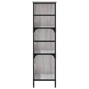 Βιβλιοθήκη Γκρι Sonoma 78,5x33x117,5 εκ. Επεξεργασμένο Ξύλο