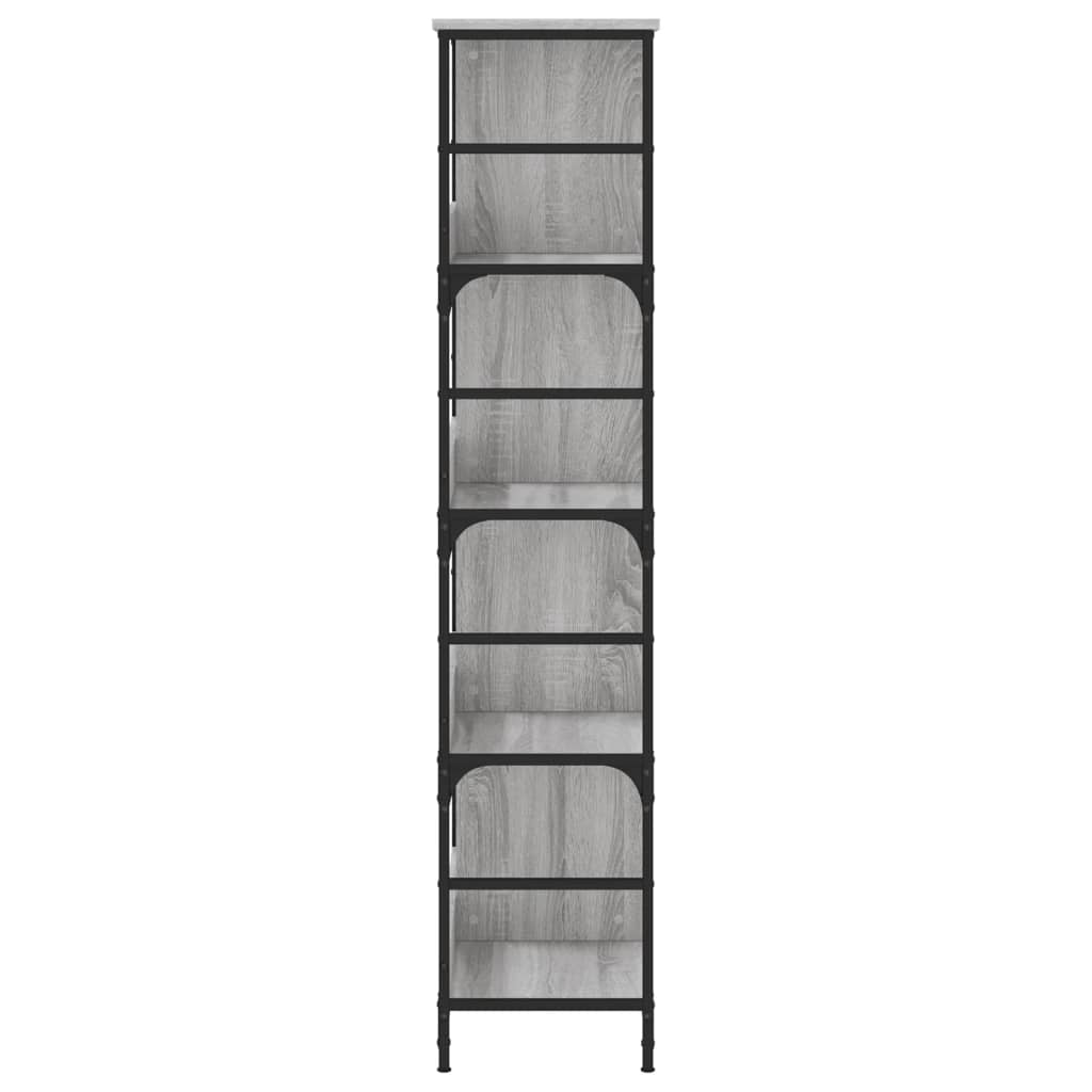 Βιβλιοθήκη Γκρι Sonoma 78,5 x 33 x 153 εκ. Επεξεργασμένο Ξύλο