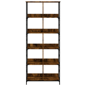 Βιβλιοθήκη Καπνιστή Δρυς 78,5x33x188,5 εκ. Επεξεργασμένο Ξύλο - Pakobazaar