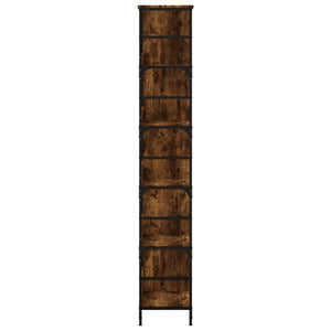 Βιβλιοθήκη Καπνιστή Δρυς 78,5x33x188,5 εκ. Επεξεργασμένο Ξύλο - Pakobazaar
