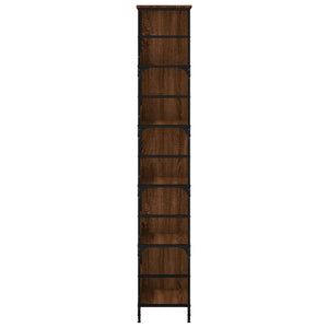 Βιβλιοθήκη Καφέ Δρυς 78,5 x 33 x 188,5 εκ. Επεξεργασμένο Ξύλο