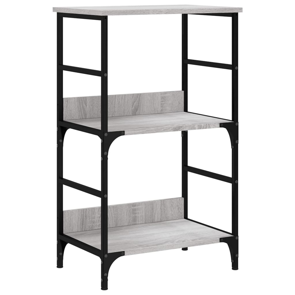 Βιβλιοθήκη Γκρι Sonoma 50x33x82 εκ. Επεξεργασμένο Ξύλο