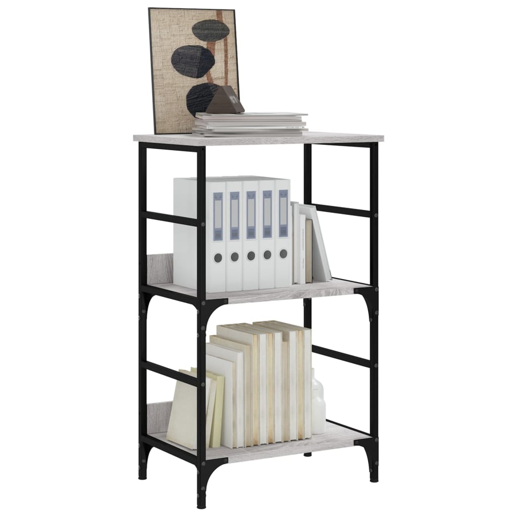 Βιβλιοθήκη Γκρι Sonoma 50x33x82 εκ. Επεξεργασμένο Ξύλο