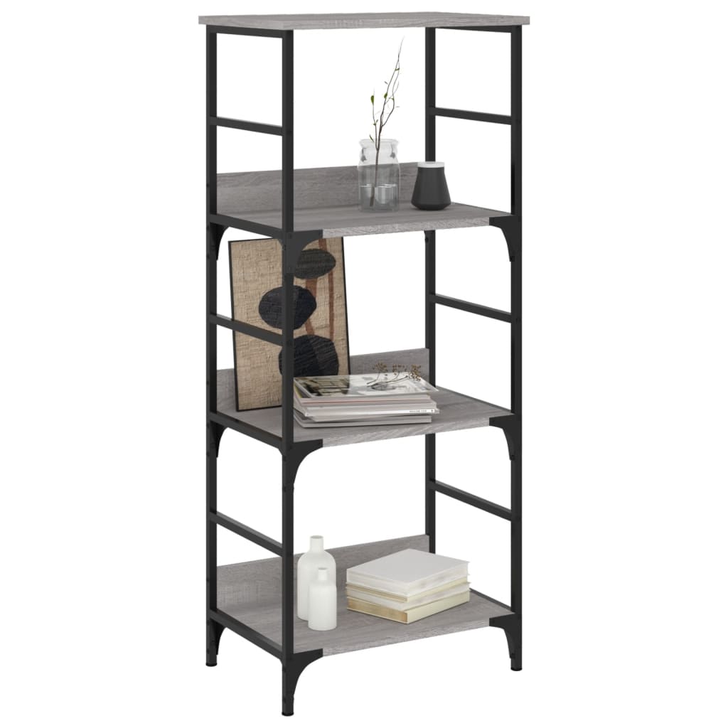 Βιβλιοθήκη Γκρι Sonoma 50x33x117,5 εκ. Επεξεργασμένο Ξύλο