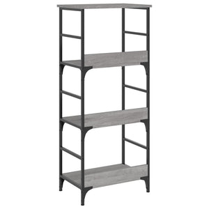 Βιβλιοθήκη Γκρι Sonoma 50x33x117,5 εκ. Επεξεργασμένο Ξύλο