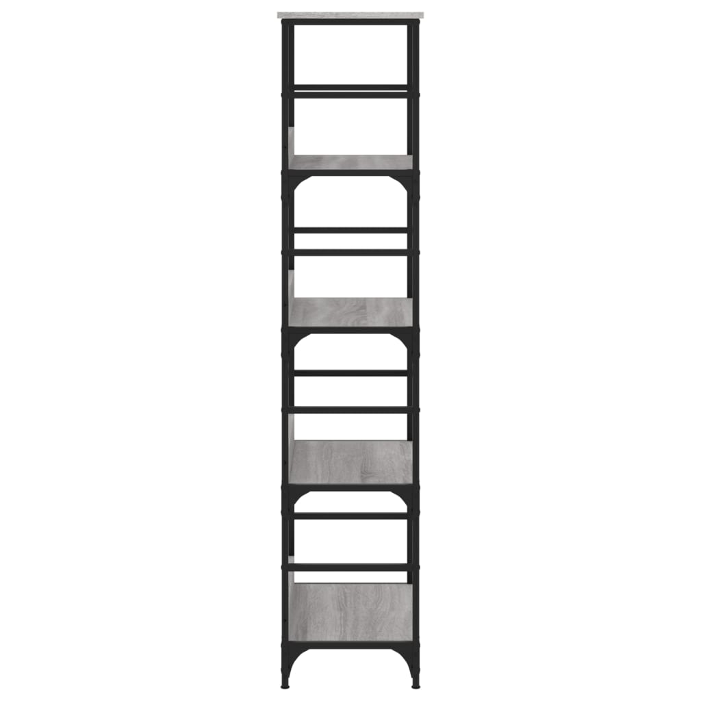 Βιβλιοθήκη Γκρι Sonoma 50x33x153 εκ. Επεξεργασμένο Ξύλο - Pakobazaar