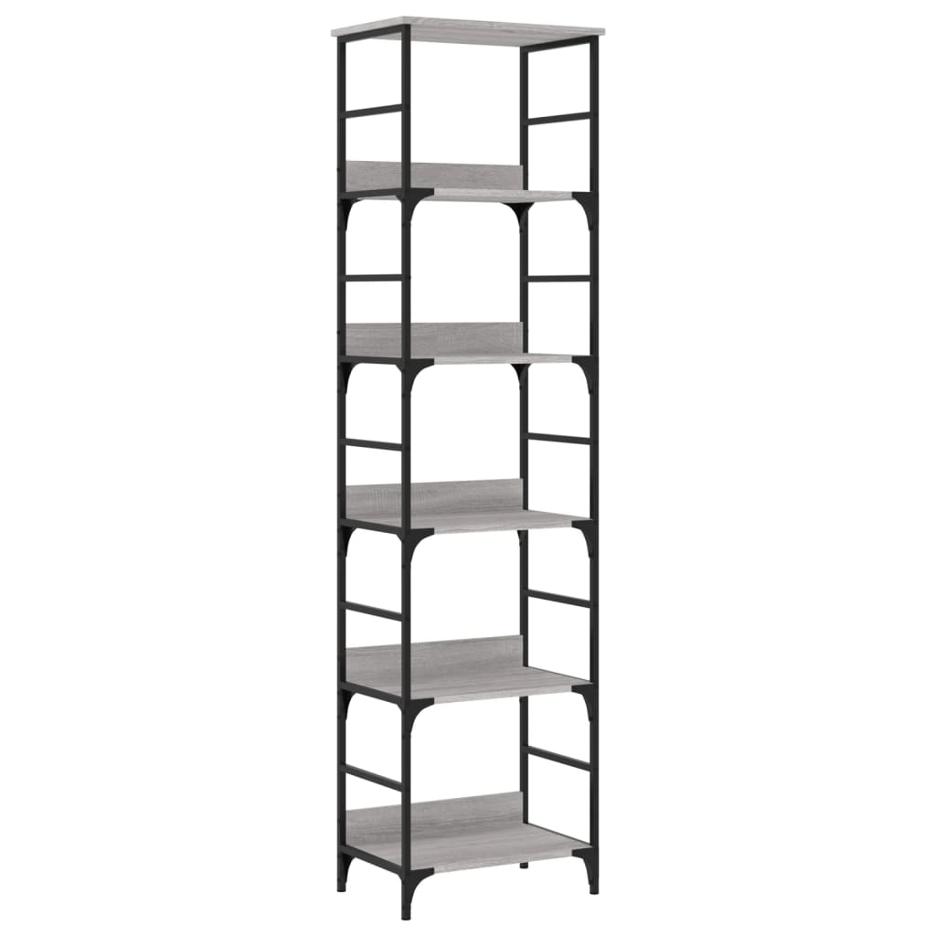 Βιβλιοθήκη Γκρι Sonoma 50x33x188,5 εκ. Επεξεργασμένο Ξύλο - Pakobazaar