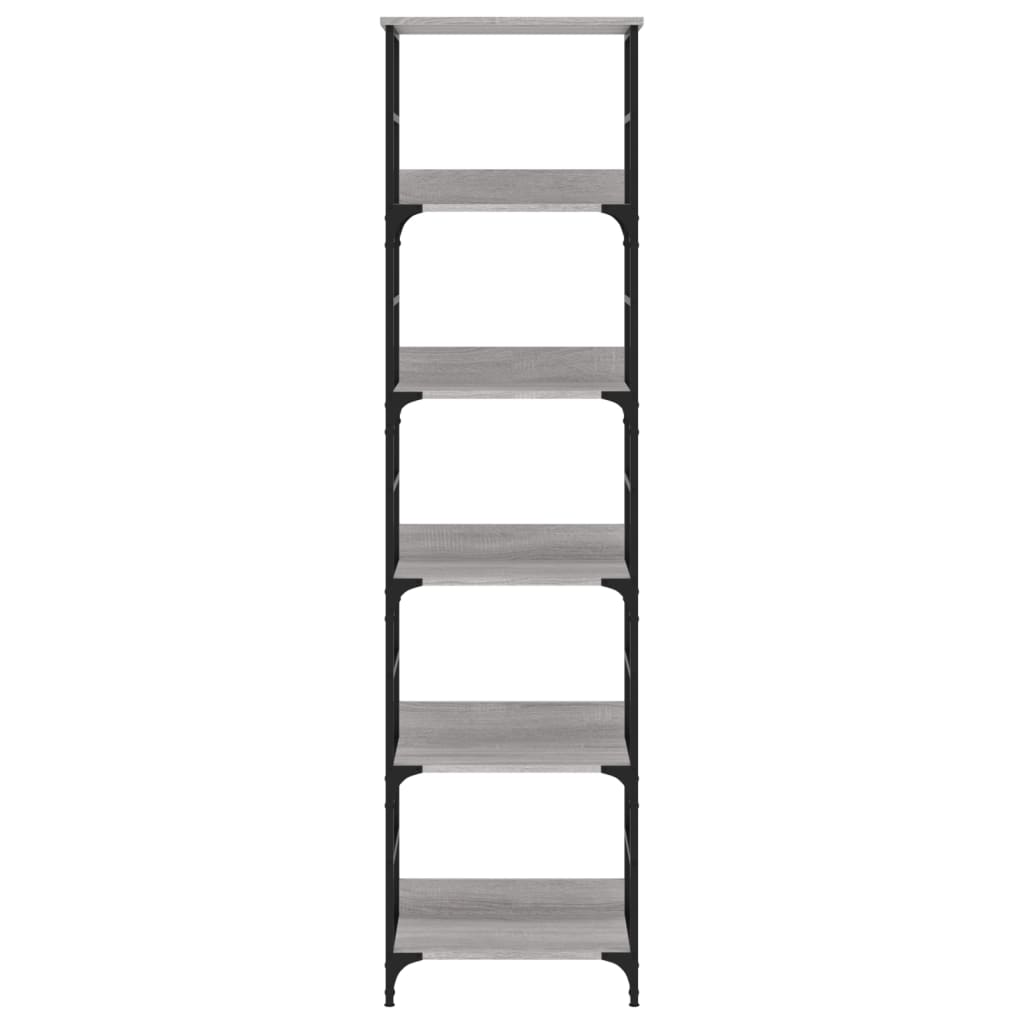 Βιβλιοθήκη Γκρι Sonoma 50x33x188,5 εκ. Επεξεργασμένο Ξύλο - Pakobazaar