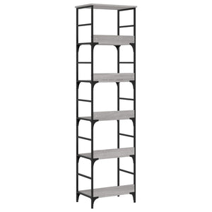 Βιβλιοθήκη Γκρι Sonoma 50x33x188,5 εκ. Επεξεργασμένο Ξύλο - Pakobazaar