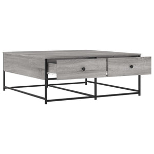 Τραπεζάκι Σαλονιού Γκρι Sonoma 100 x 99 x 40 εκ. Επεξεργ. Ξύλο