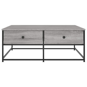 Τραπεζάκι Σαλονιού Γκρι Sonoma 100 x 99 x 40 εκ. Επεξεργ. Ξύλο