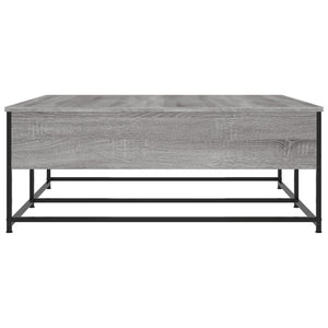 Τραπεζάκι Σαλονιού Γκρι Sonoma 100 x 99 x 40 εκ. Επεξεργ. Ξύλο