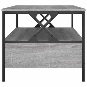 Τραπεζάκι Σαλονιού Γκρι Sonoma 100 x 51 x 45 εκ. Επεξεργ. Ξύλο - Pakobazaar