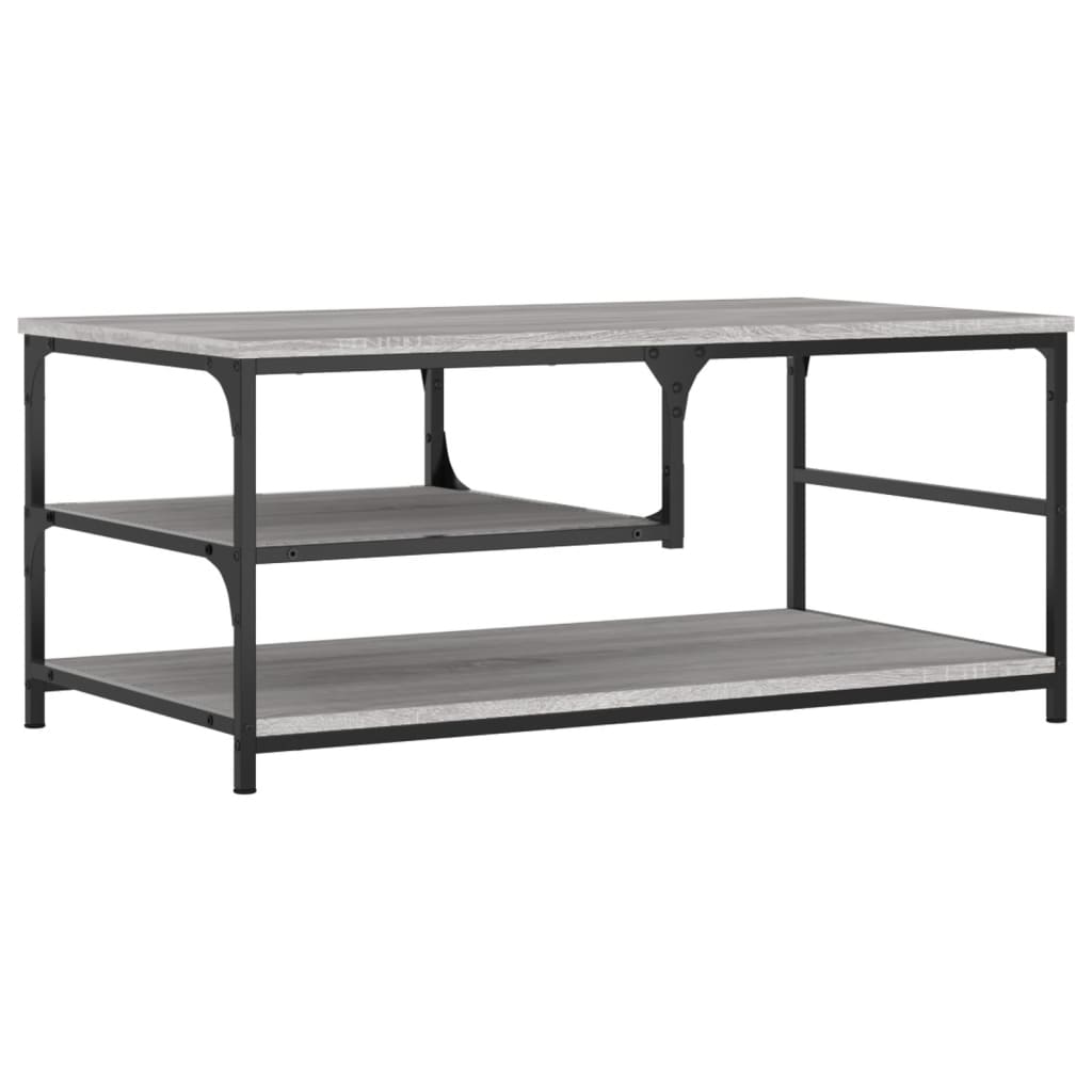 Τραπεζάκι Σαλονιού Γκρι Sonoma 90 x 49 x 40 εκ. Επεξεργ. Ξύλο