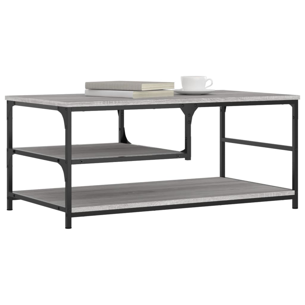 Τραπεζάκι Σαλονιού Γκρι Sonoma 90 x 49 x 40 εκ. Επεξεργ. Ξύλο