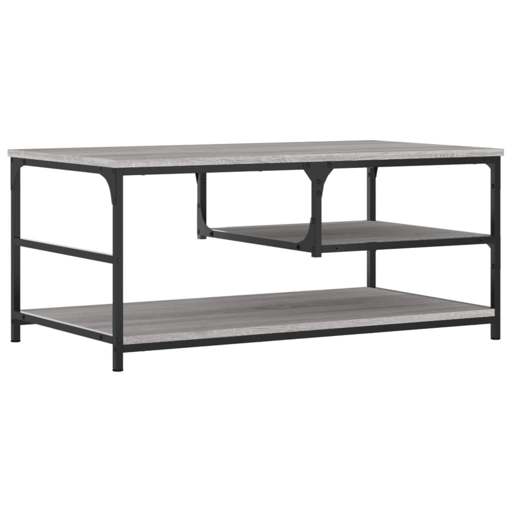 Τραπεζάκι Σαλονιού Γκρι Sonoma 90 x 49 x 40 εκ. Επεξεργ. Ξύλο