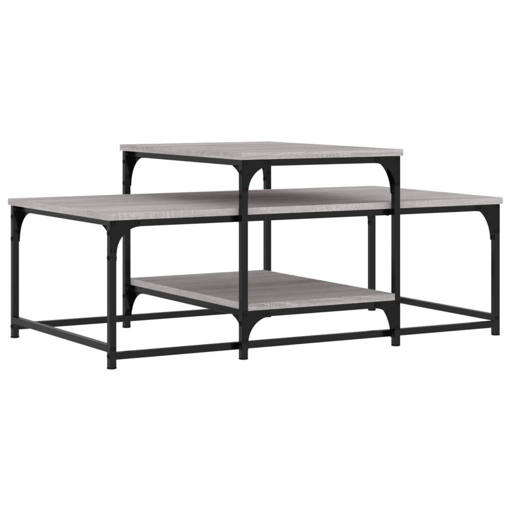 Τραπεζάκι Σαλονιού Γκρι Sonoma 102 x 60 x 45 εκ. Επεξεργ. Ξύλο