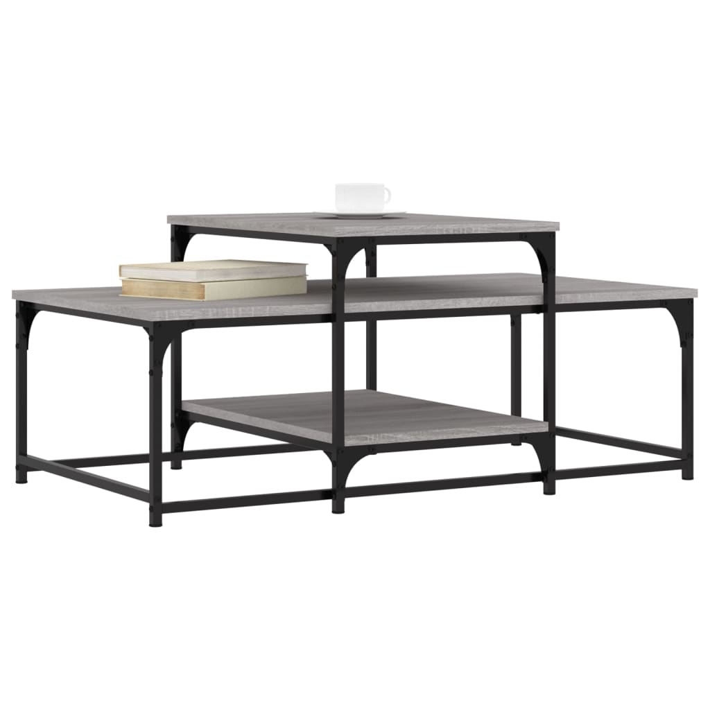 Τραπεζάκι Σαλονιού Γκρι Sonoma 102 x 60 x 45 εκ. Επεξεργ. Ξύλο