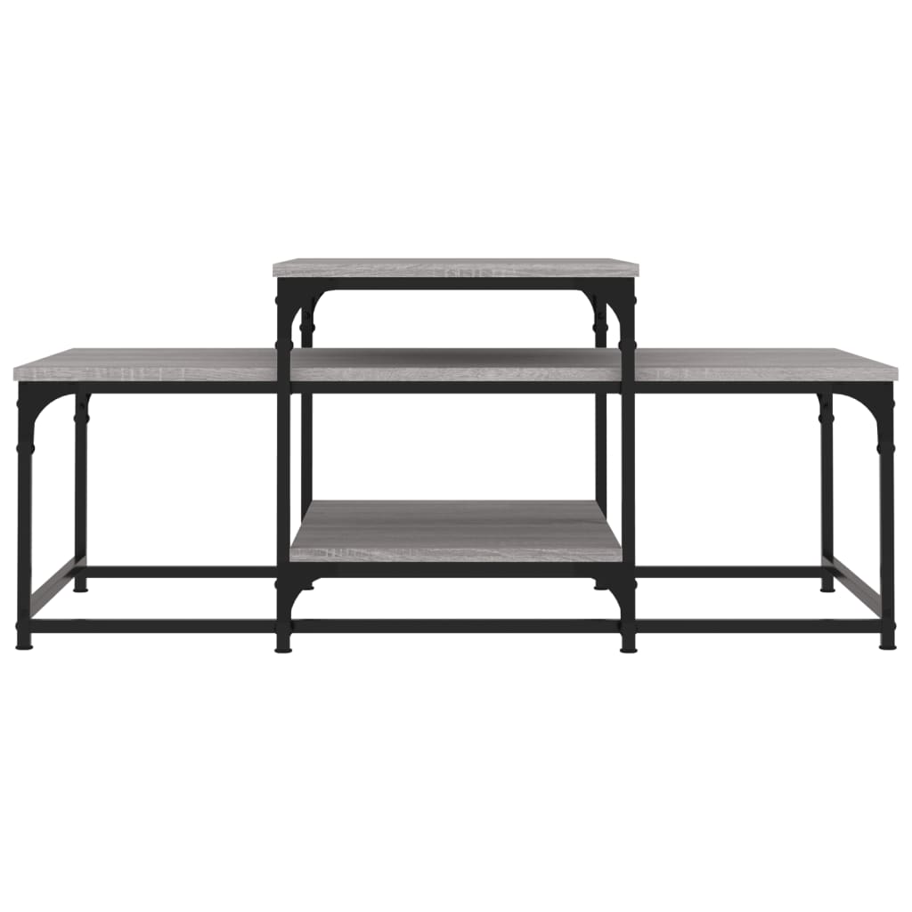 Τραπεζάκι Σαλονιού Γκρι Sonoma 102 x 60 x 45 εκ. Επεξεργ. Ξύλο