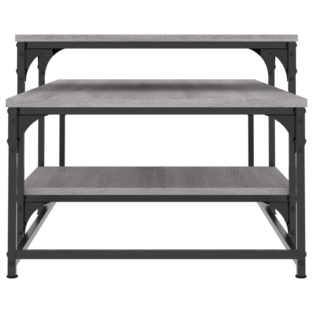 Τραπεζάκι Σαλονιού Γκρι Sonoma 102 x 60 x 45 εκ. Επεξεργ. Ξύλο