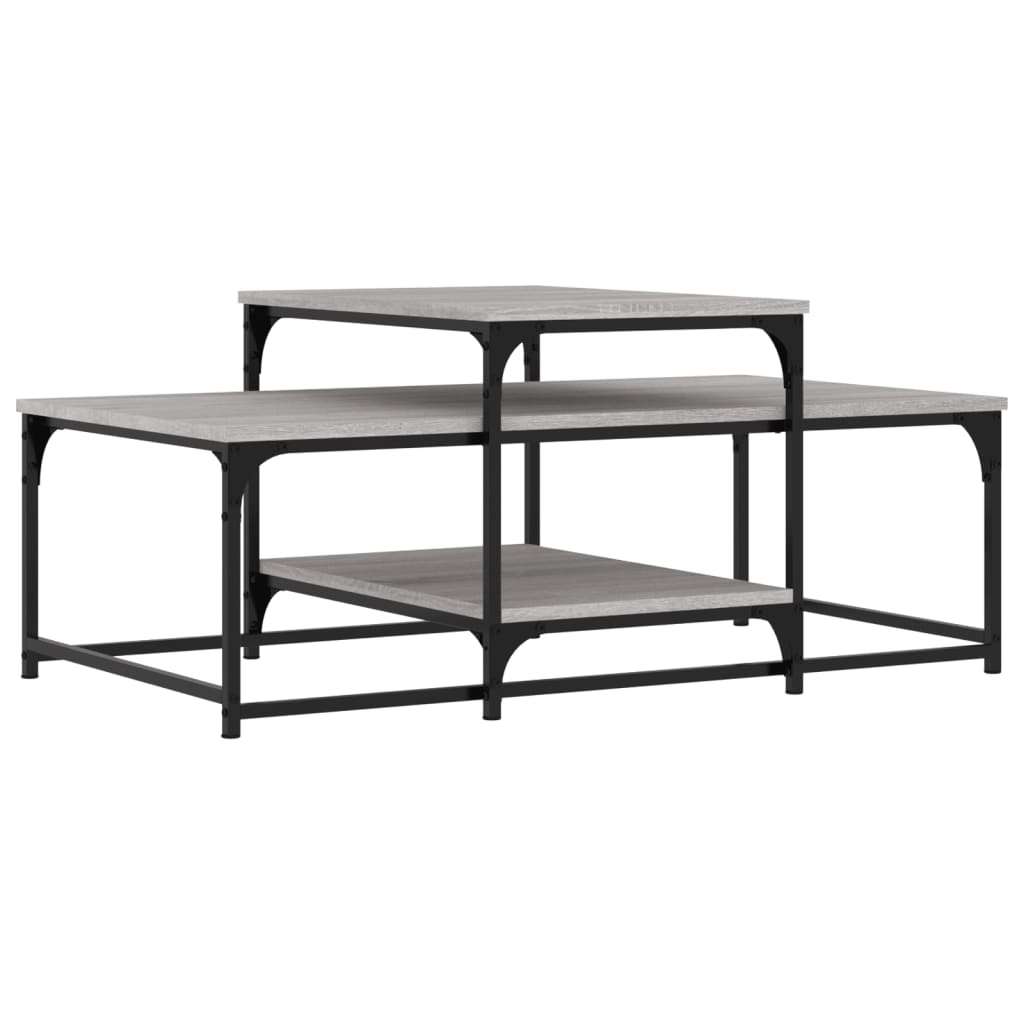 Τραπεζάκι Σαλονιού Γκρι Sonoma 102 x 60 x 45 εκ. Επεξεργ. Ξύλο