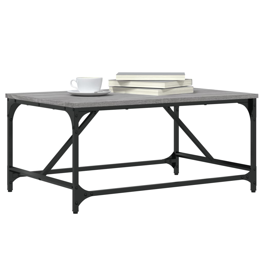 Τραπεζάκι Σαλονιού Γκρι Sonoma 75x50x35 εκ. Επεξεργασμένο Ξύλο