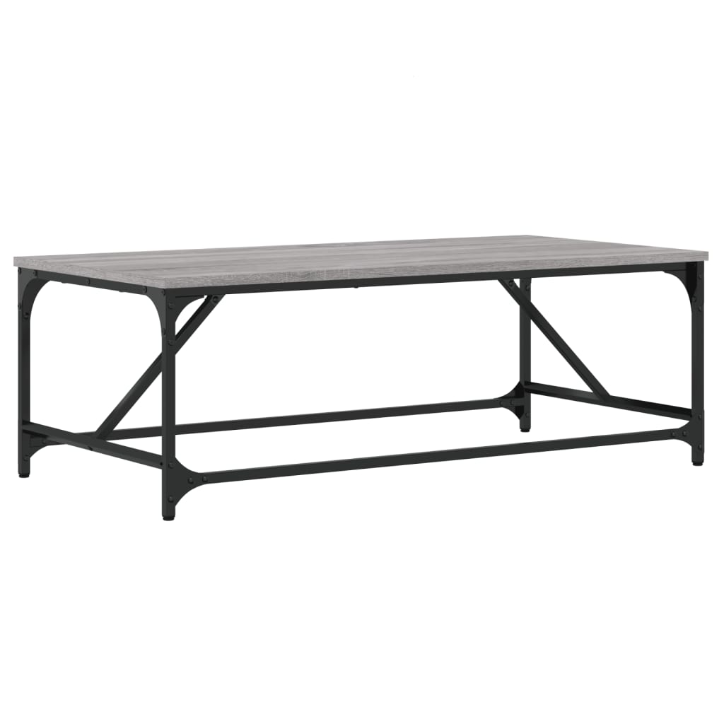 Τραπεζάκι Σαλονιού Γκρι Sonoma 100x50x35 εκ. Επεξεργασμένο Ξύλο - Pakobazaar