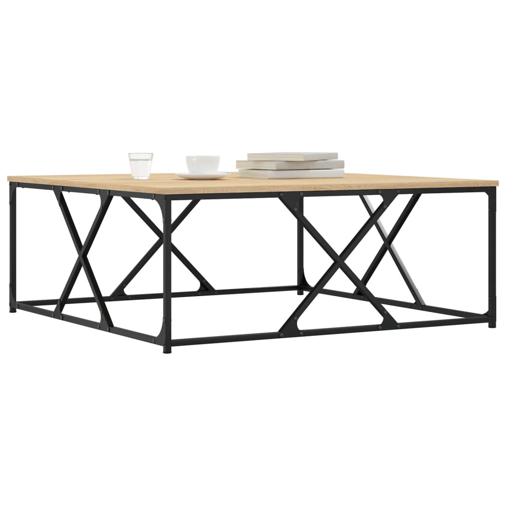 Τραπεζάκι Σαλονιού Sonoma Δρυς 100x100x40 εκ Επεξεργασμένο Ξύλο