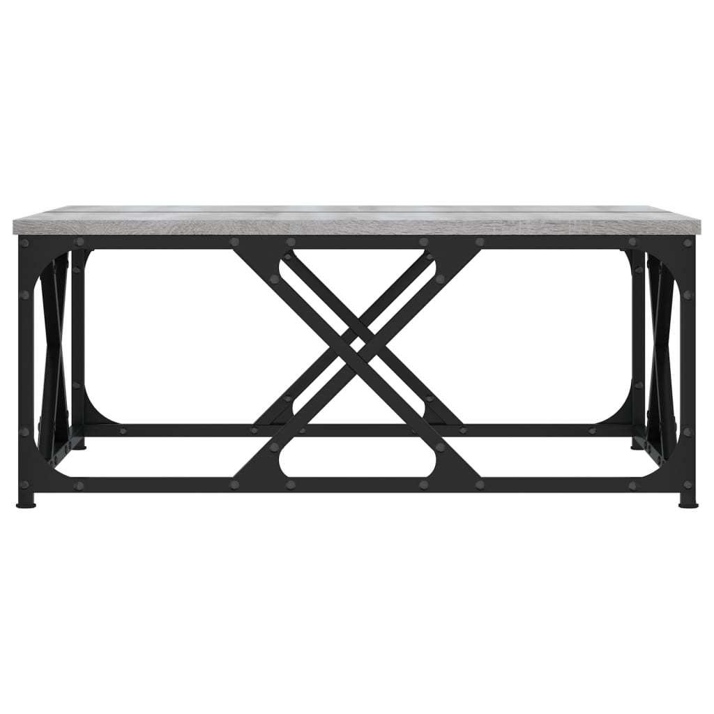 Τραπεζάκι Σαλονιού Γκρι Sonoma 70x70x30 εκ. Επεξεργασμένο Ξύλο - Pakobazaar