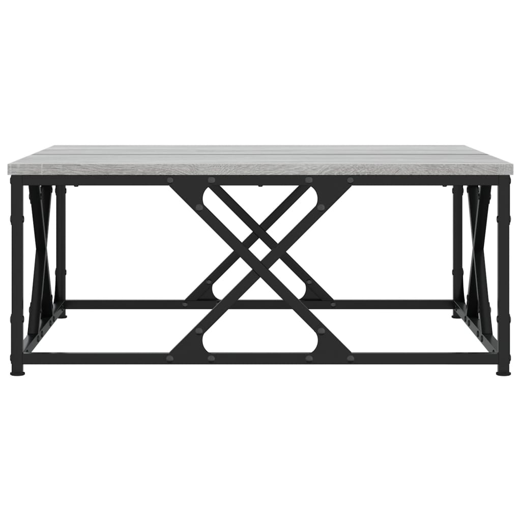 Τραπεζάκι Σαλονιού Γκρι Sonoma 70x70x30 εκ. Επεξεργασμένο Ξύλο - Pakobazaar