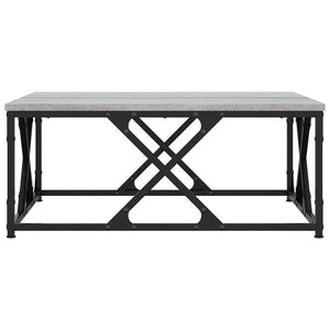 Τραπεζάκι Σαλονιού Γκρι Sonoma 70x70x30 εκ. Επεξεργασμένο Ξύλο - Pakobazaar