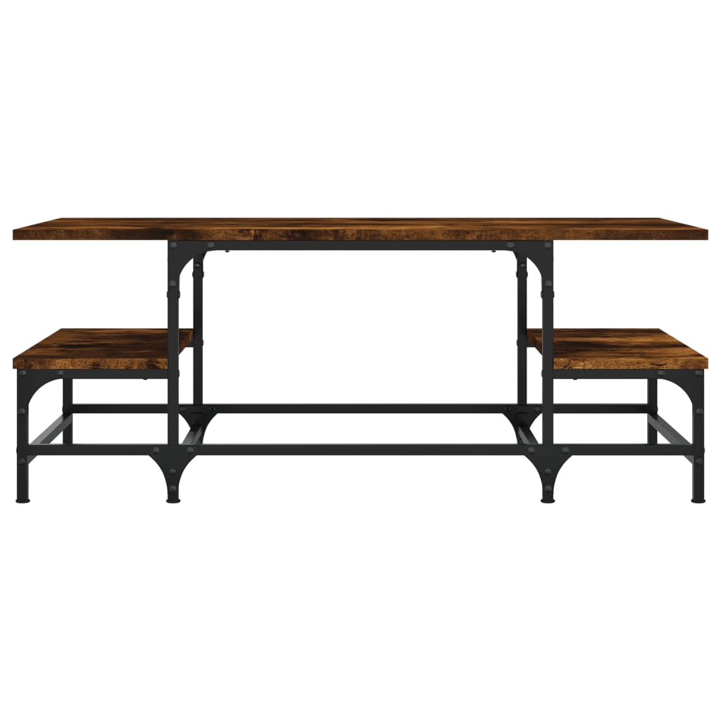 Τραπεζάκι Σαλονιού Καπνιστή Δρυς Επεξεργασμ. Ξύλο