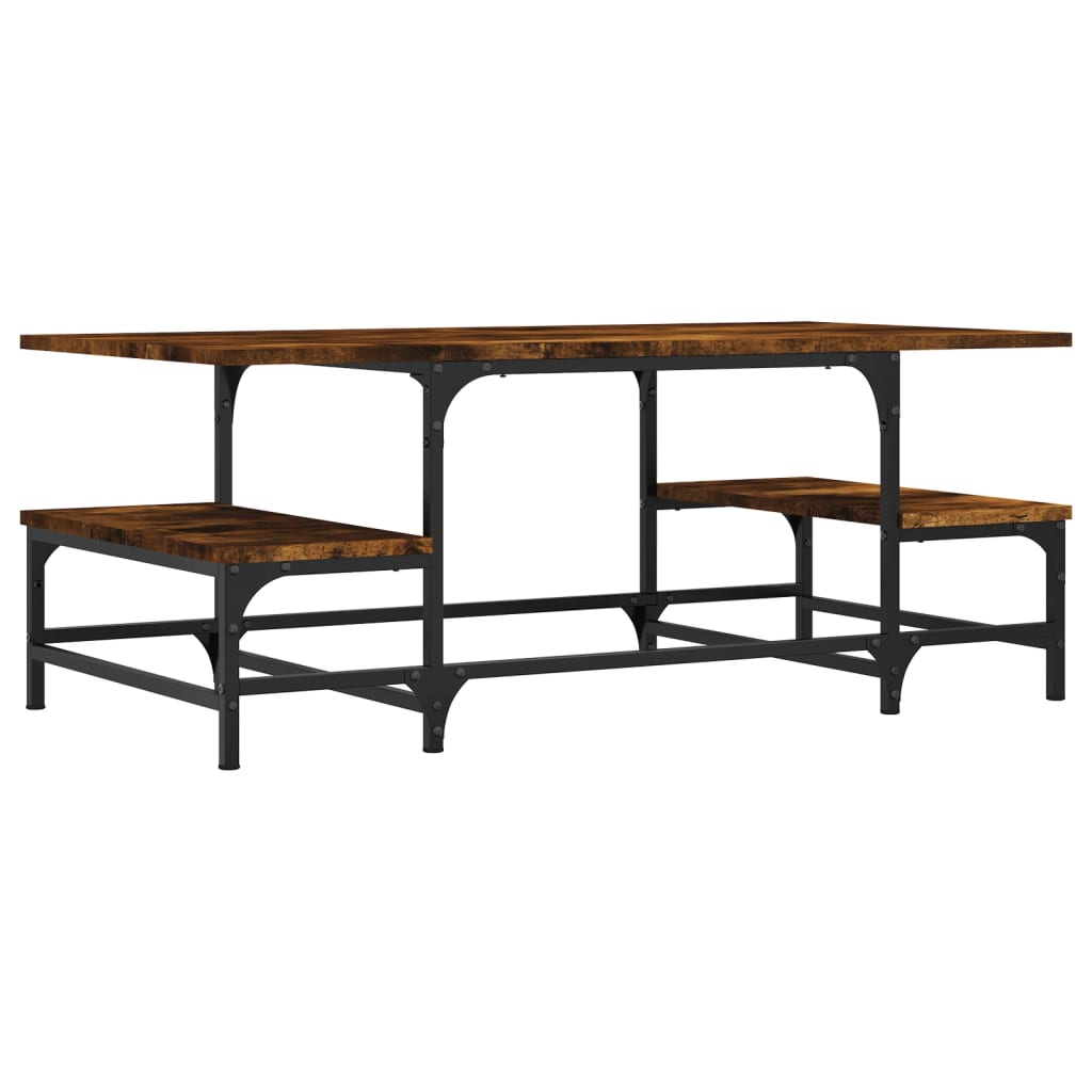 Τραπεζάκι Σαλονιού Καπνιστή Δρυς Επεξεργασμ. Ξύλο