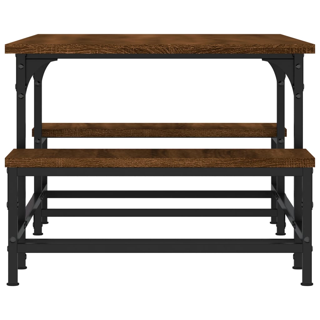 Τραπεζάκι Σαλονιού Καφέ Δρυς 100x50,5x40 εκ. Επεξεργασμένο Ξύλο - Pakobazaar