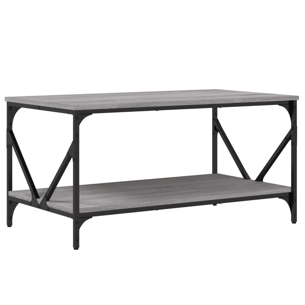 Τραπεζάκι Σαλονιού Γκρι Sonoma 90x50x45 εκ. Επεξεργασμένο Ξύλο
