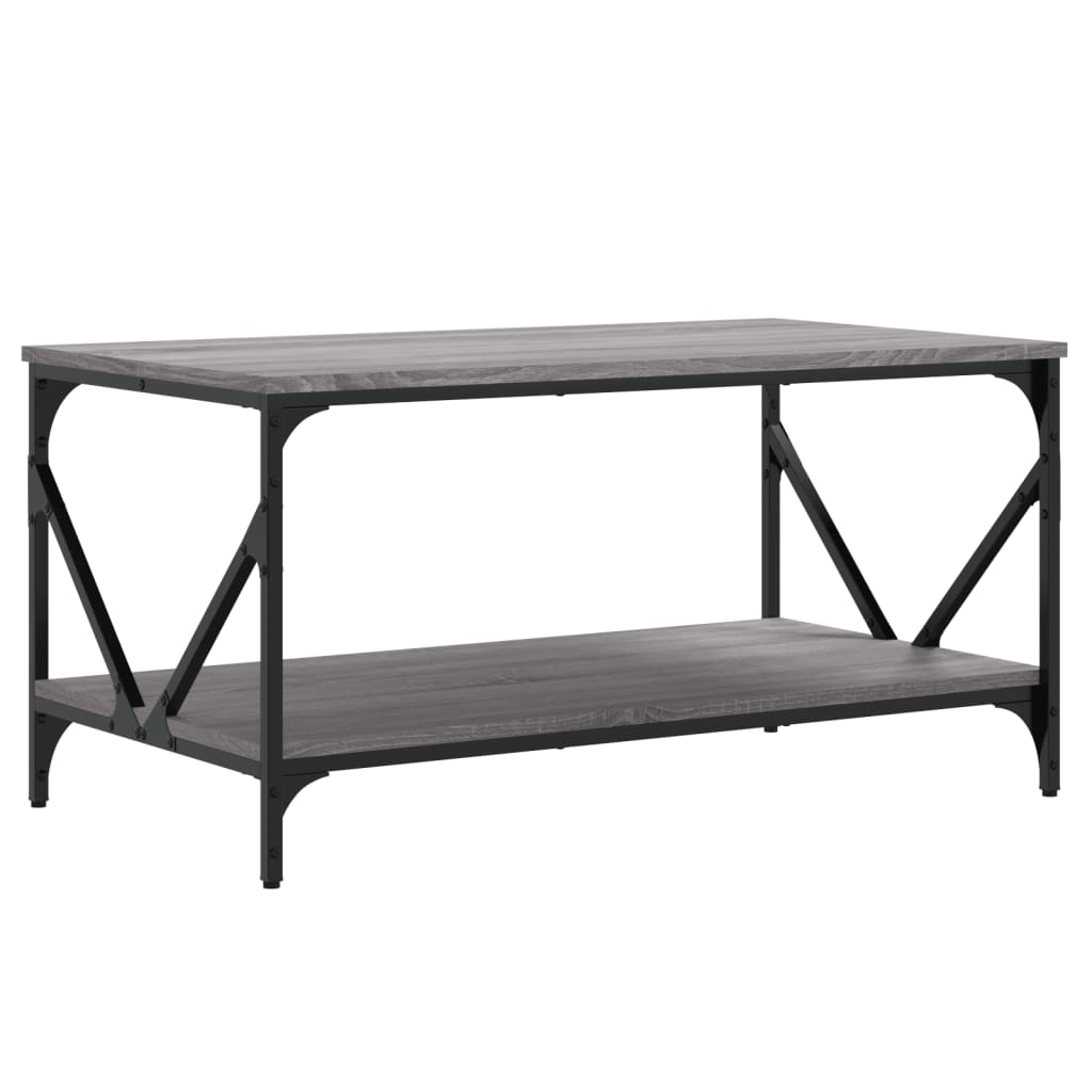 Τραπεζάκι Σαλονιού Γκρι Sonoma 90x50x45 εκ. Επεξεργασμένο Ξύλο