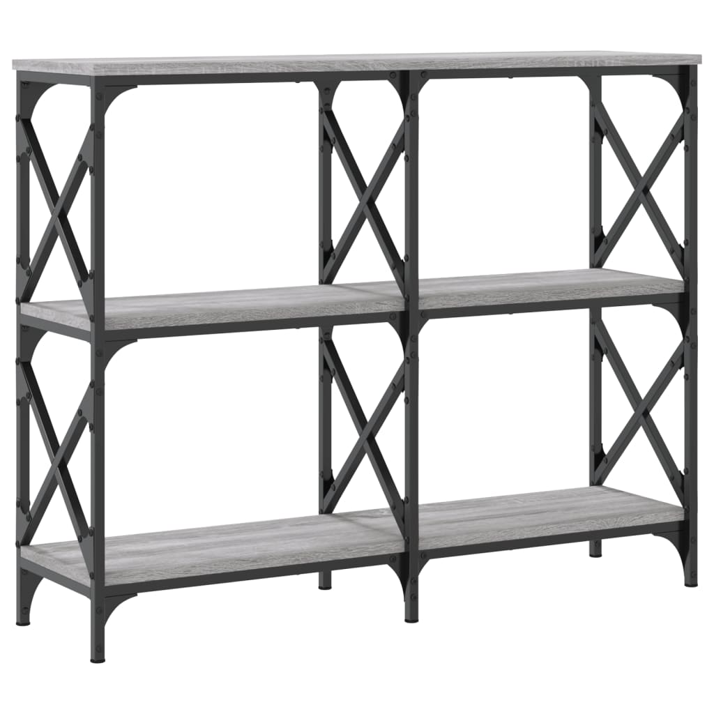 Τραπέζι Κονσόλα Γκρι Sonoma 100x28x80,5 εκ. Επεξεργασμένο Ξύλο