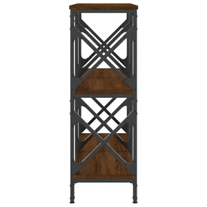 Τραπέζι Κονσόλα Καφέ Δρυς 100x28x80,5 εκ. Επεξεργασμένο Ξύλο